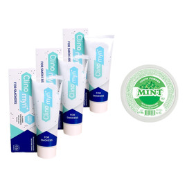 Pasta do zębów dla palaczy Fresh Mint 3x75ml + Proszek do zębów Miętowy