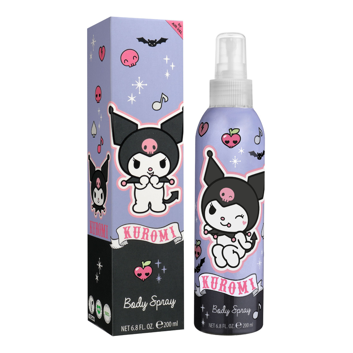 Air Val Sanrio Kuromi Mgiełka do ciała dla dzieci 200ml