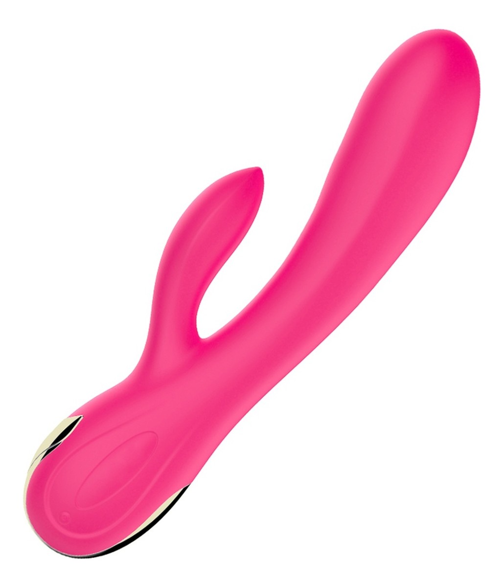 Silicone vibrator wibrator królik z możliwością regulacji natężenia pulsacji oraz funkcją grzania pink