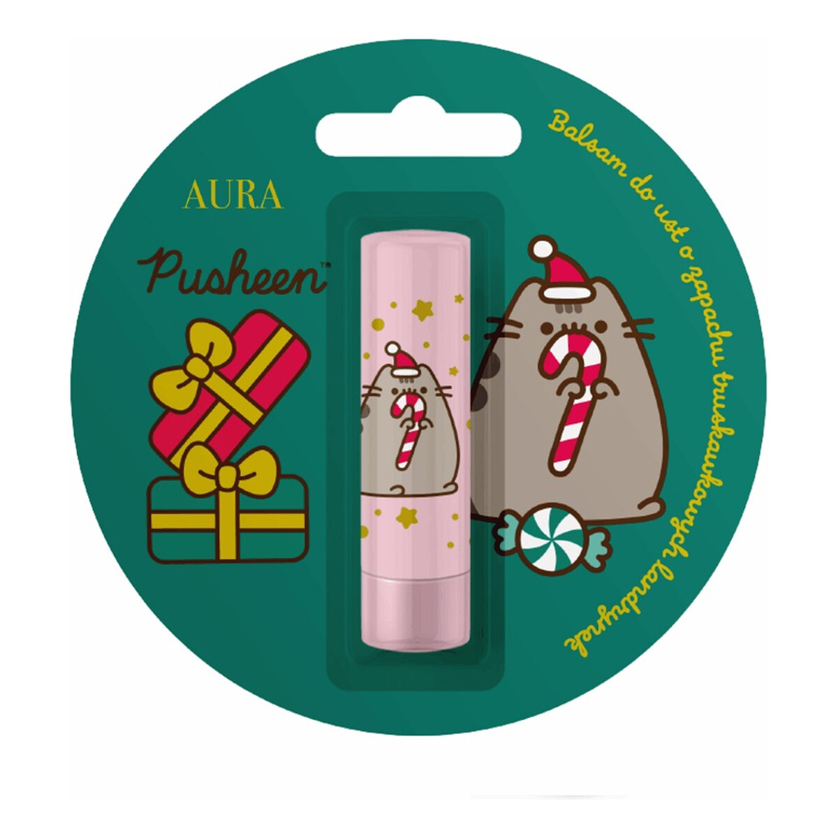 Pusheen Lip Balm Balsam do ust truskawkowe landrynki 3.8g