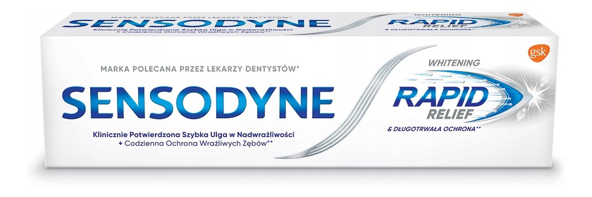 Whitening rapid relief wybielająca pasta do zębów wrażliwych