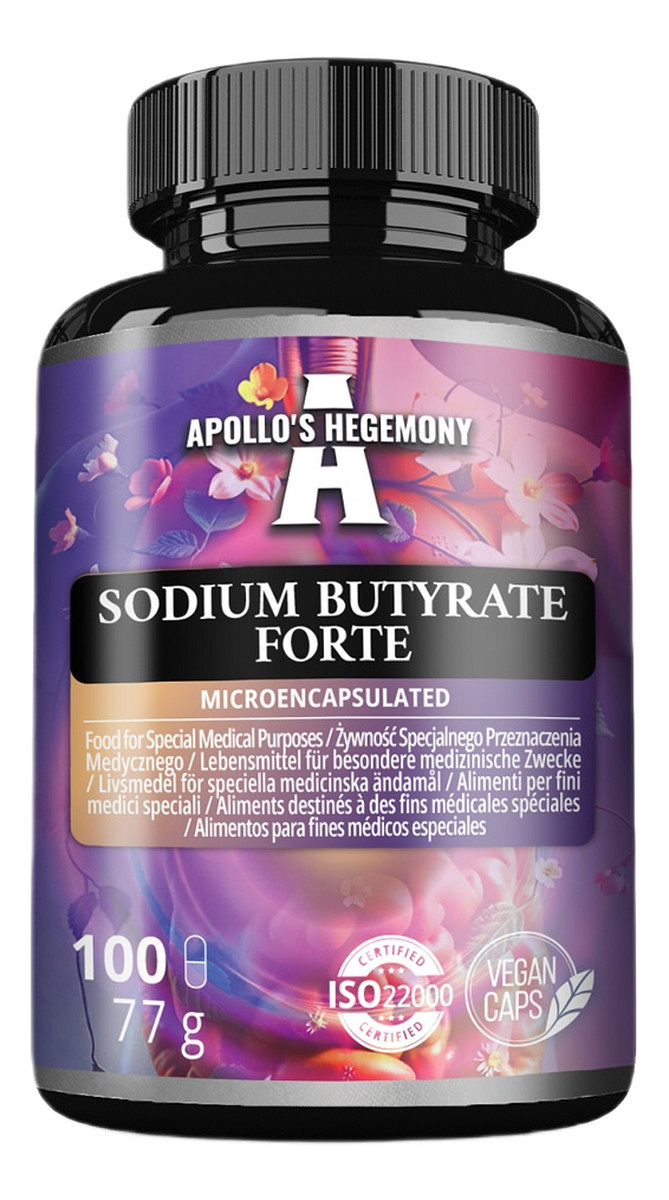 Sodium Butyrate Forte suplement diety 100 Kapsułek