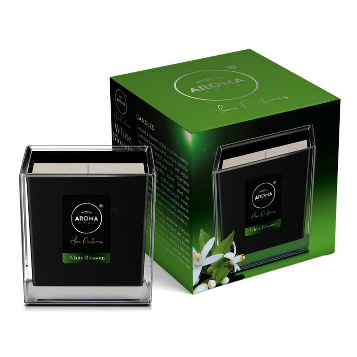 Aroma Home Black Series Świeca Zapachowa White Blossom 155g