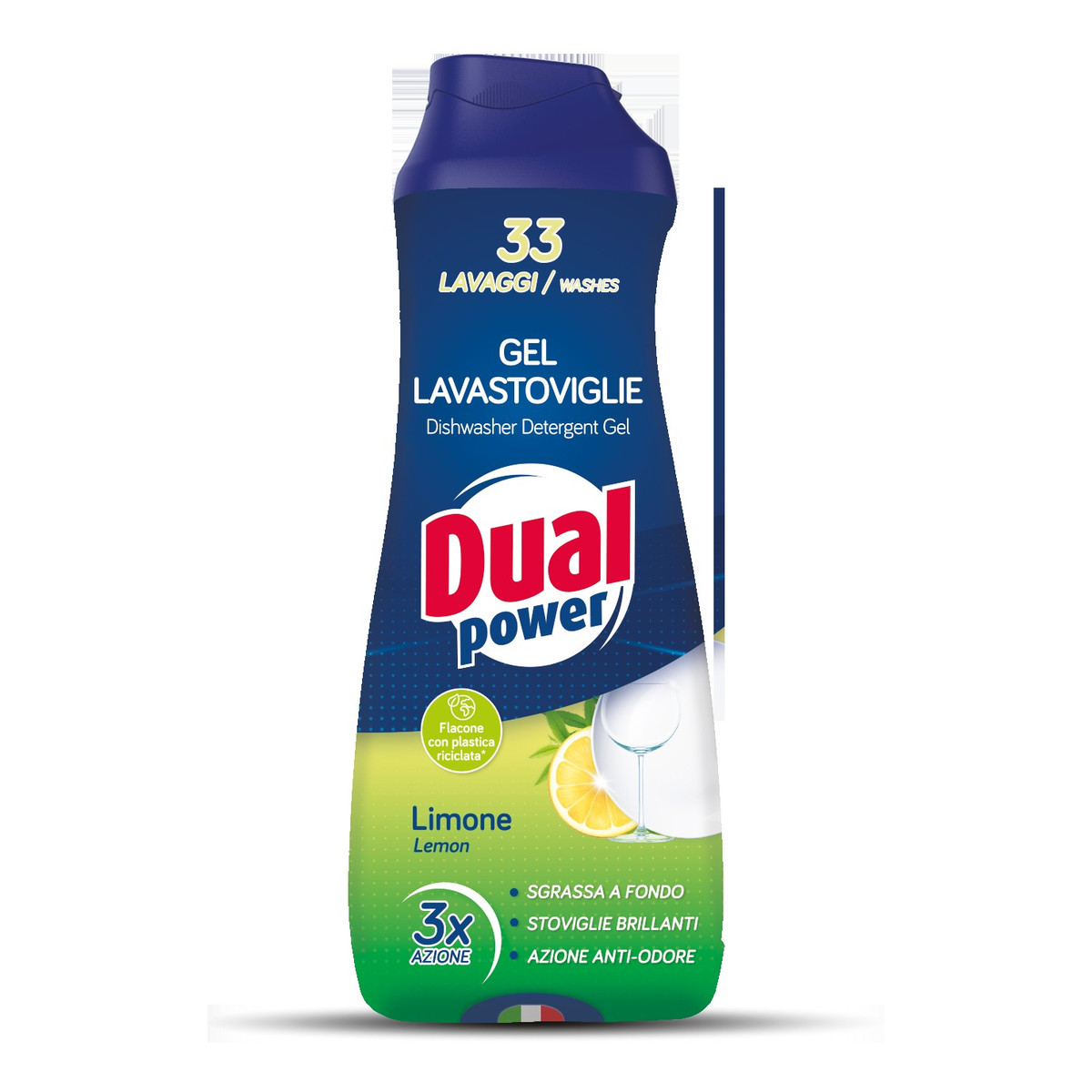 Dual Power Żel do zmywarki Cytryna 660ml