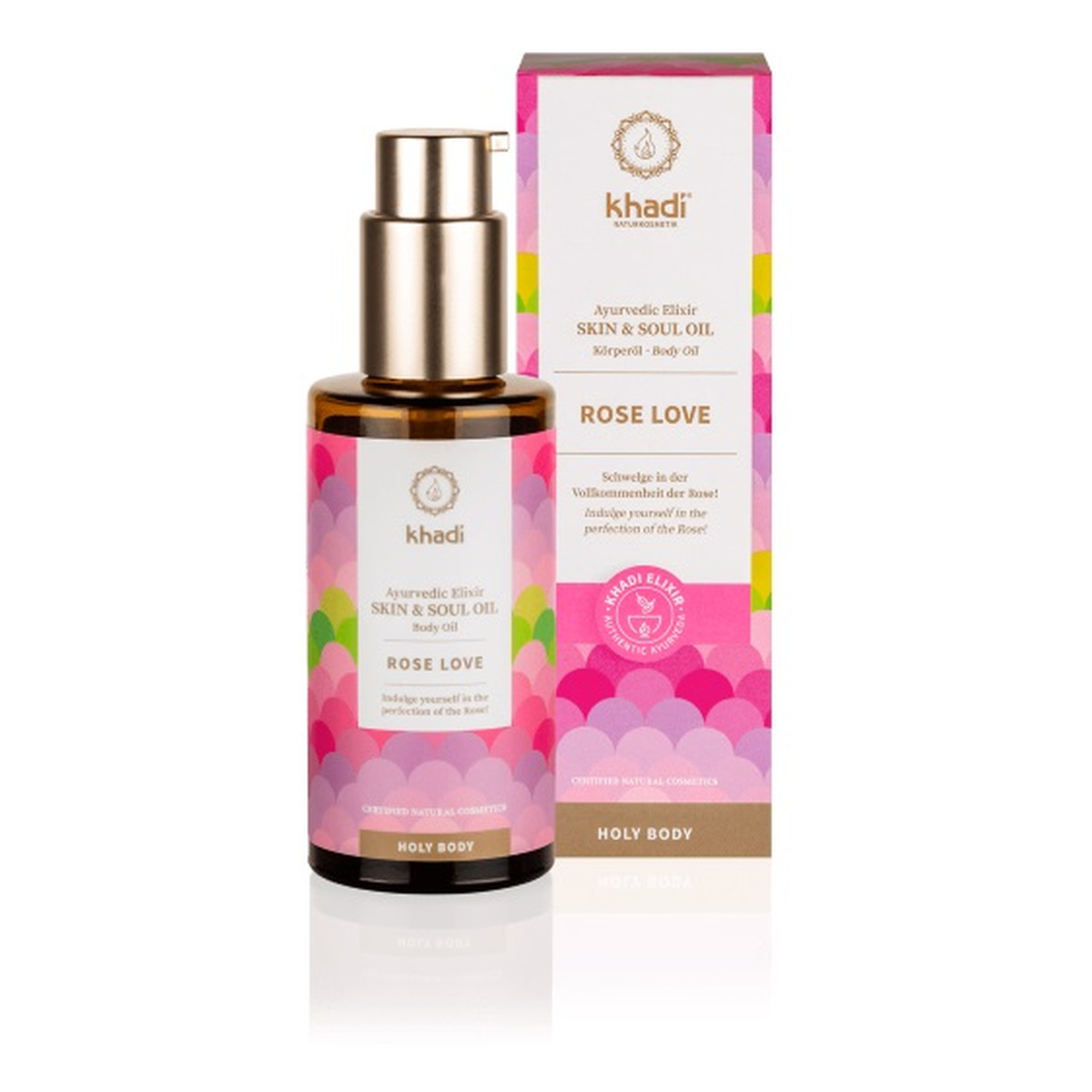 Khadi Skin & Soul Olejek do ciała rose love odżywczy 100ml