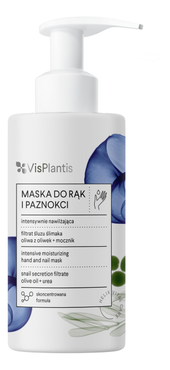 intensywnie nawilżająca maska do rąk i paznokci filtrat śluzu ślimaka oliwa z oliwek mocznik