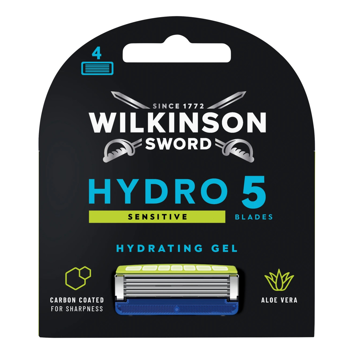 Wilkinson Hydro 5 Skin Protection Sensitive Zapasowe ostrza do maszynki do golenia dla mężczyzn 4szt