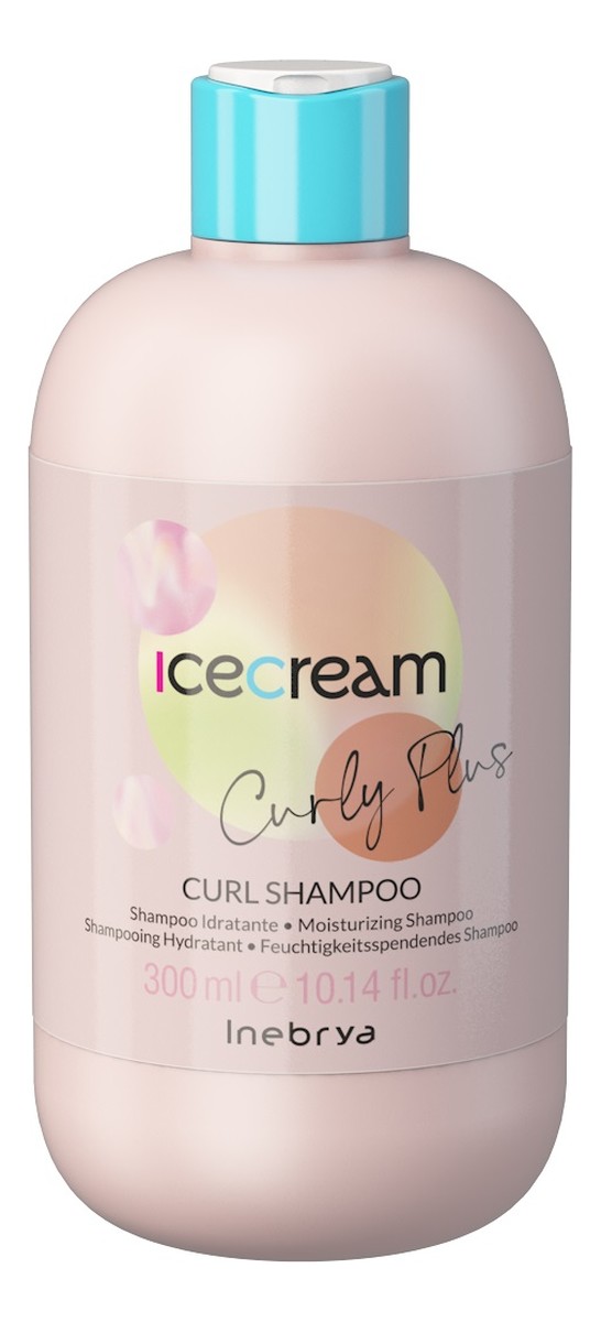 Ice cream curly plus nawilżający szampon do włosów kręconych i falowanych