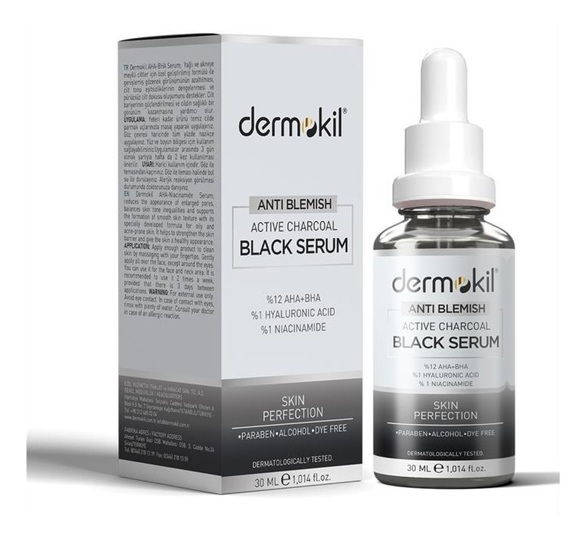Anti blemish active charcoal black serum serum do twarzy przeciw przebarwieniom z węglem aktywnym