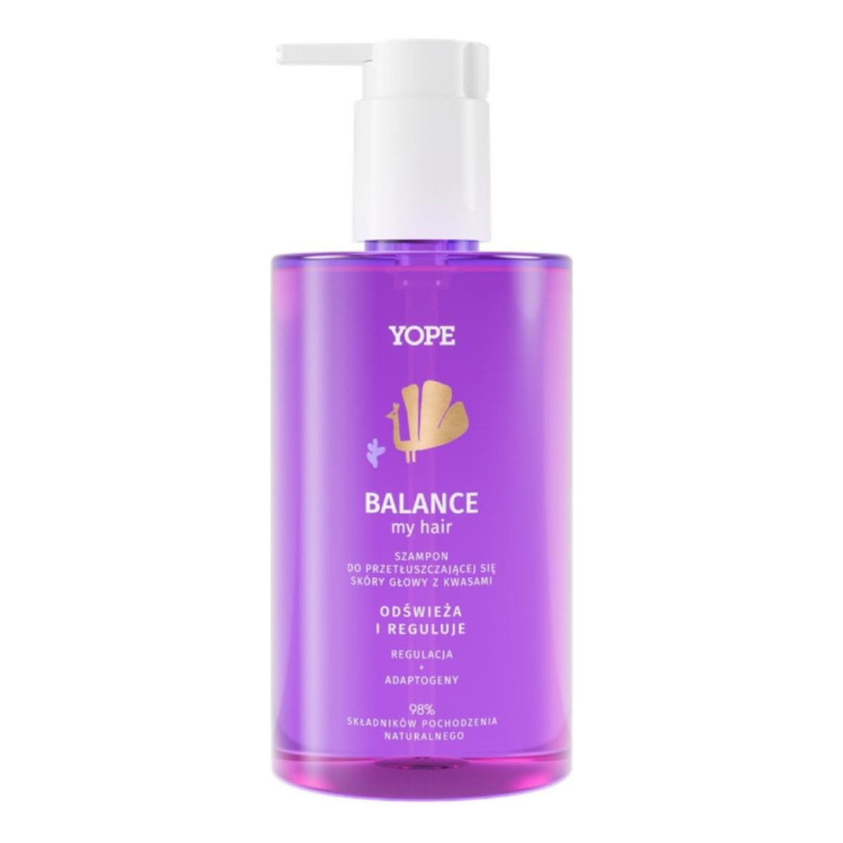 Yope Balance my hair Szampon do przetłuszczającej się skóry głowy z kwasami 300ml