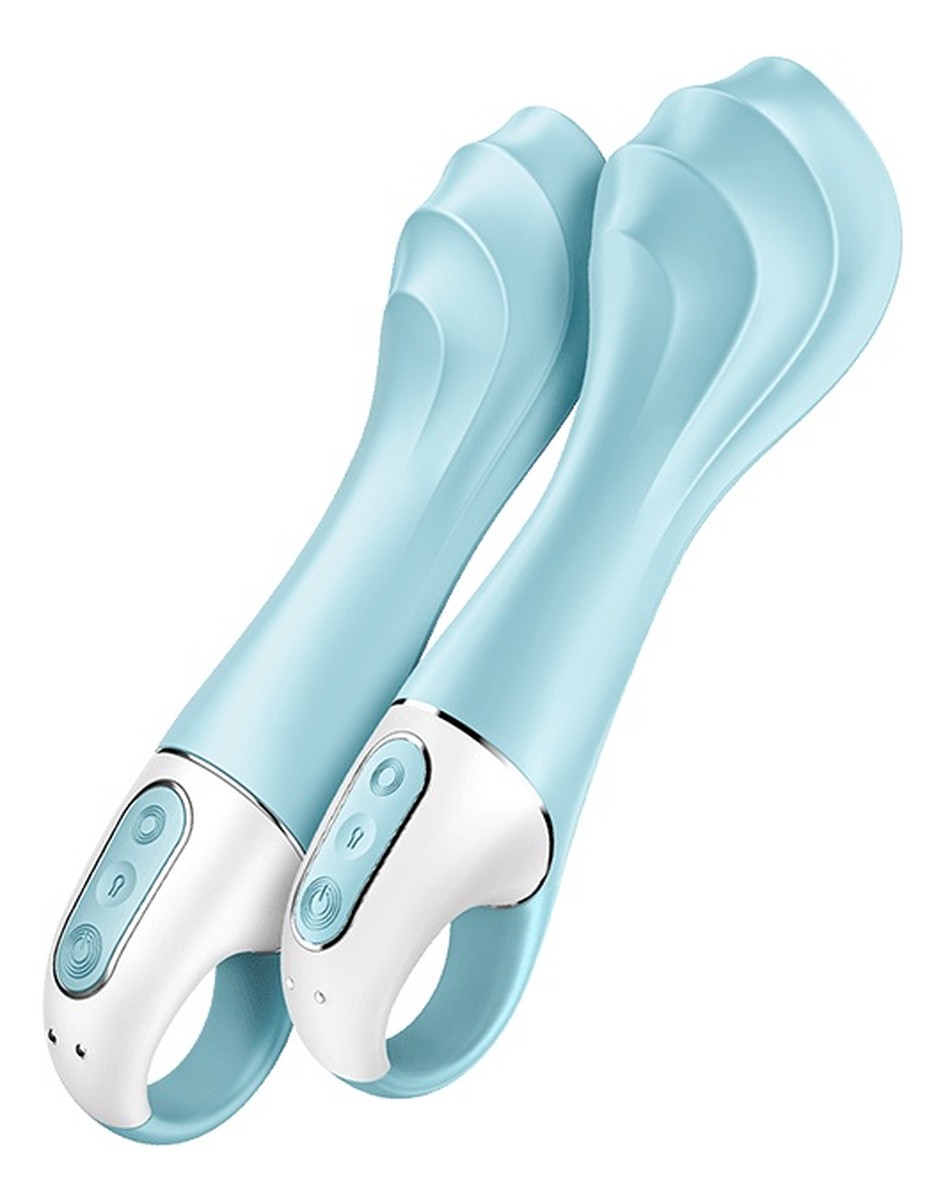 Air pump vibrator 5+ wibrator z pompką light blue