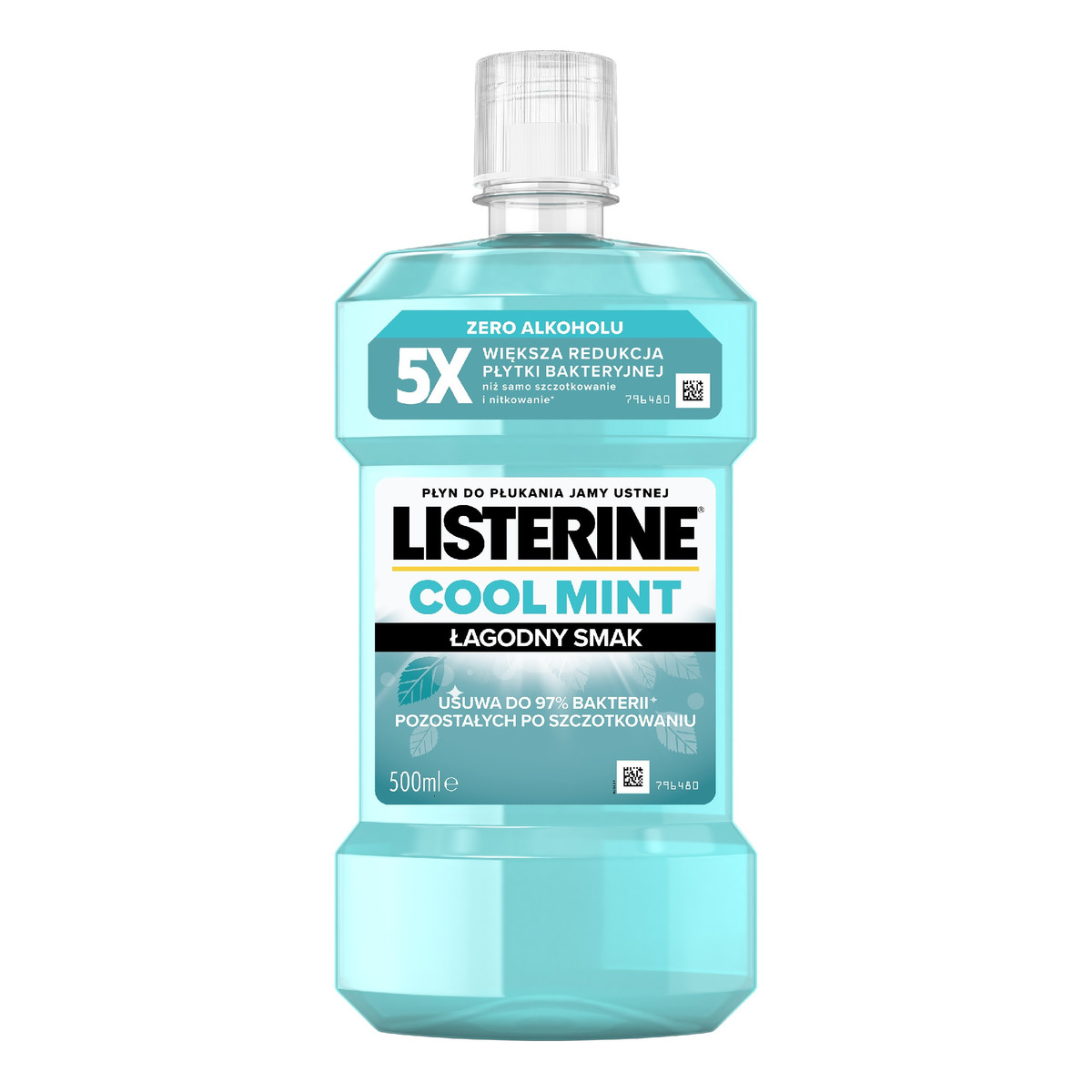 Listerine Płyn do płukania jamy ustnej cool mint-łagodny smak 500ml