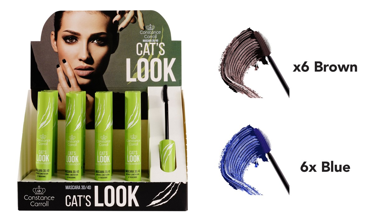 Zestaw mascara 12xcat`s 6xblue+6xbrown (11+1)