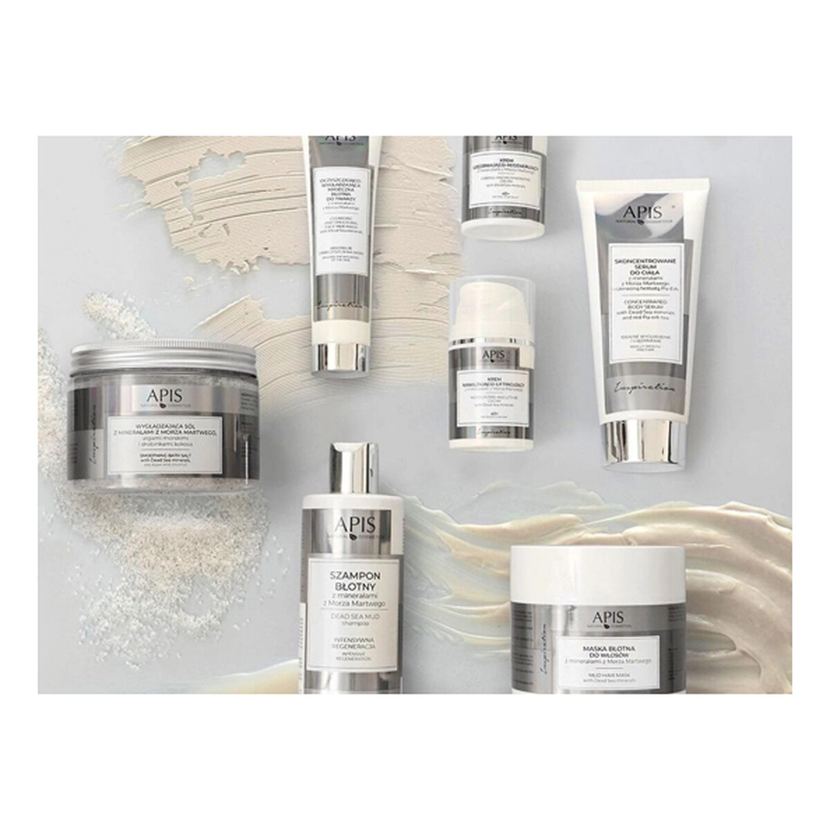 Apis Inspiration Wygładzająca Sól do Kąpieli z Minerałami z Morza Martwego Algami Morskimi i Drobinkami Kokosa 650g