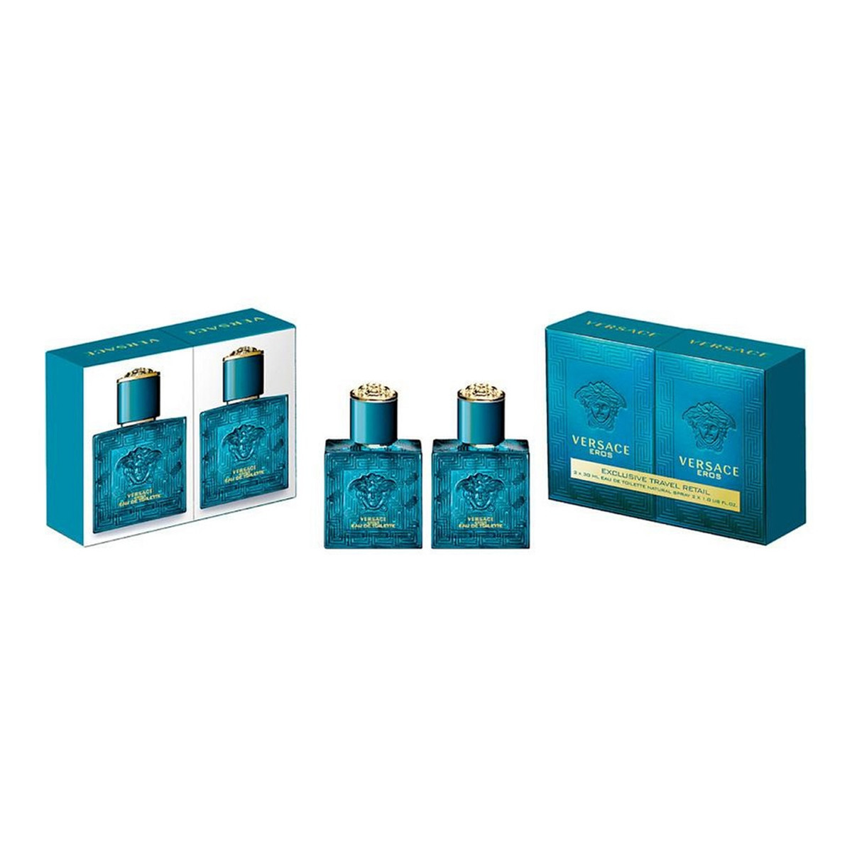 Versace Exclusive Travel Retail Eros Zestaw woda toaletowa spray 2x30ml 60ml