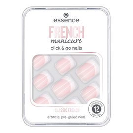 French manicure click & go nails sztuczne paznokcie 01 classic french 12szt