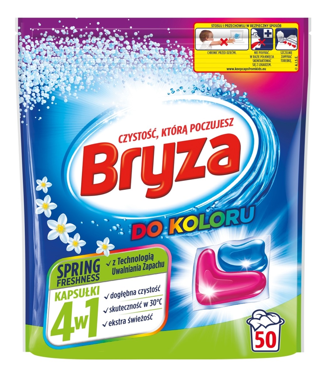 Spring freshness 4w1 kapsułki do prania koloru 50szt
