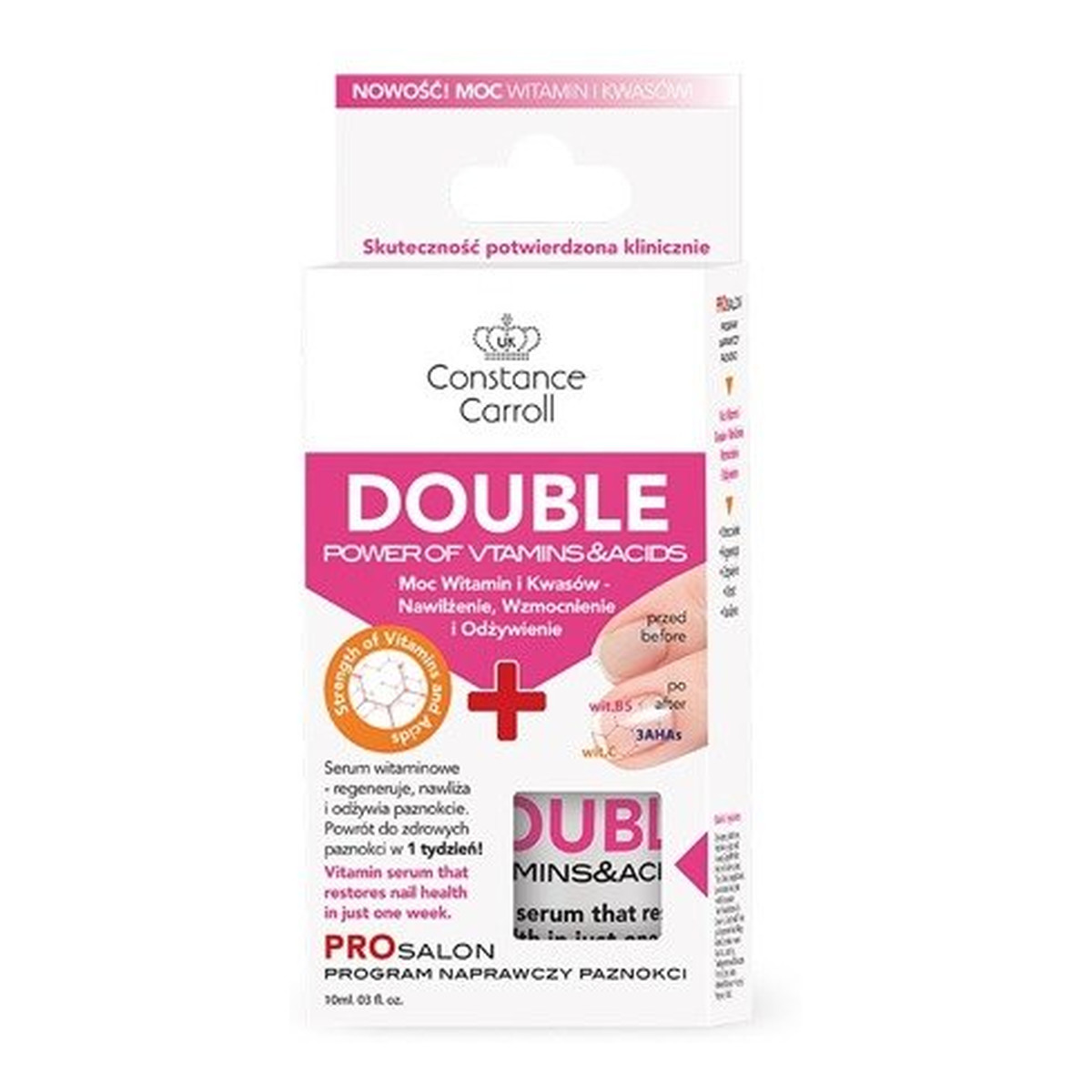 Constance Carroll Double Power of Vitamins&Acids Odżywka do paznokci 10ml
