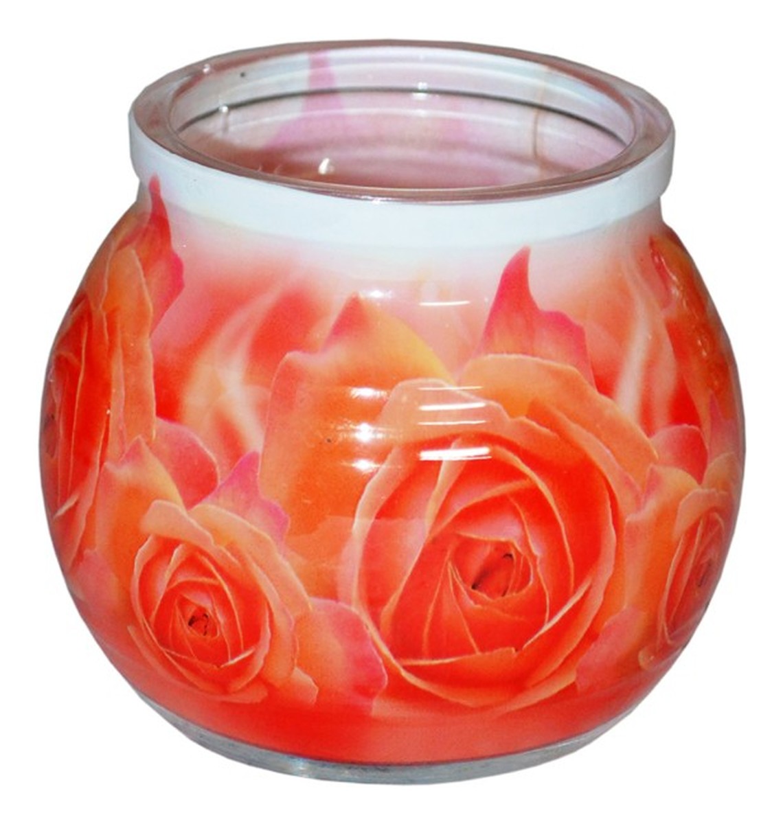 Świeca zapachowa ROSE szklanka powlekana