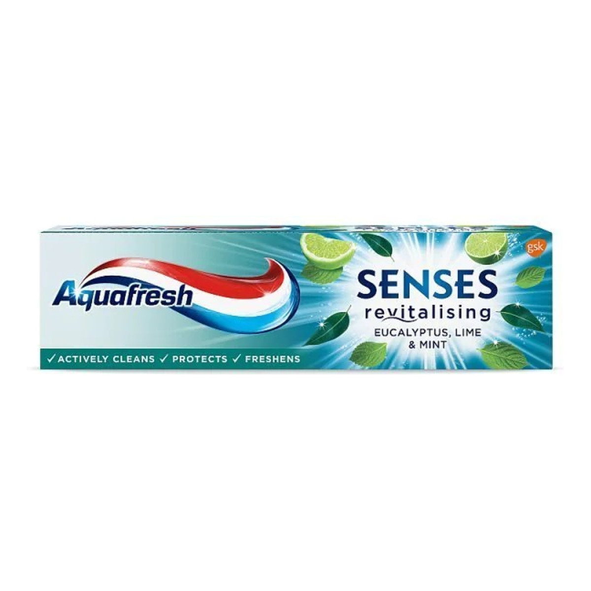 Aquafresh Senses revitalising toothpaste rewitalizująca pasta do zębów eucalyptus & lime & mint 75ml