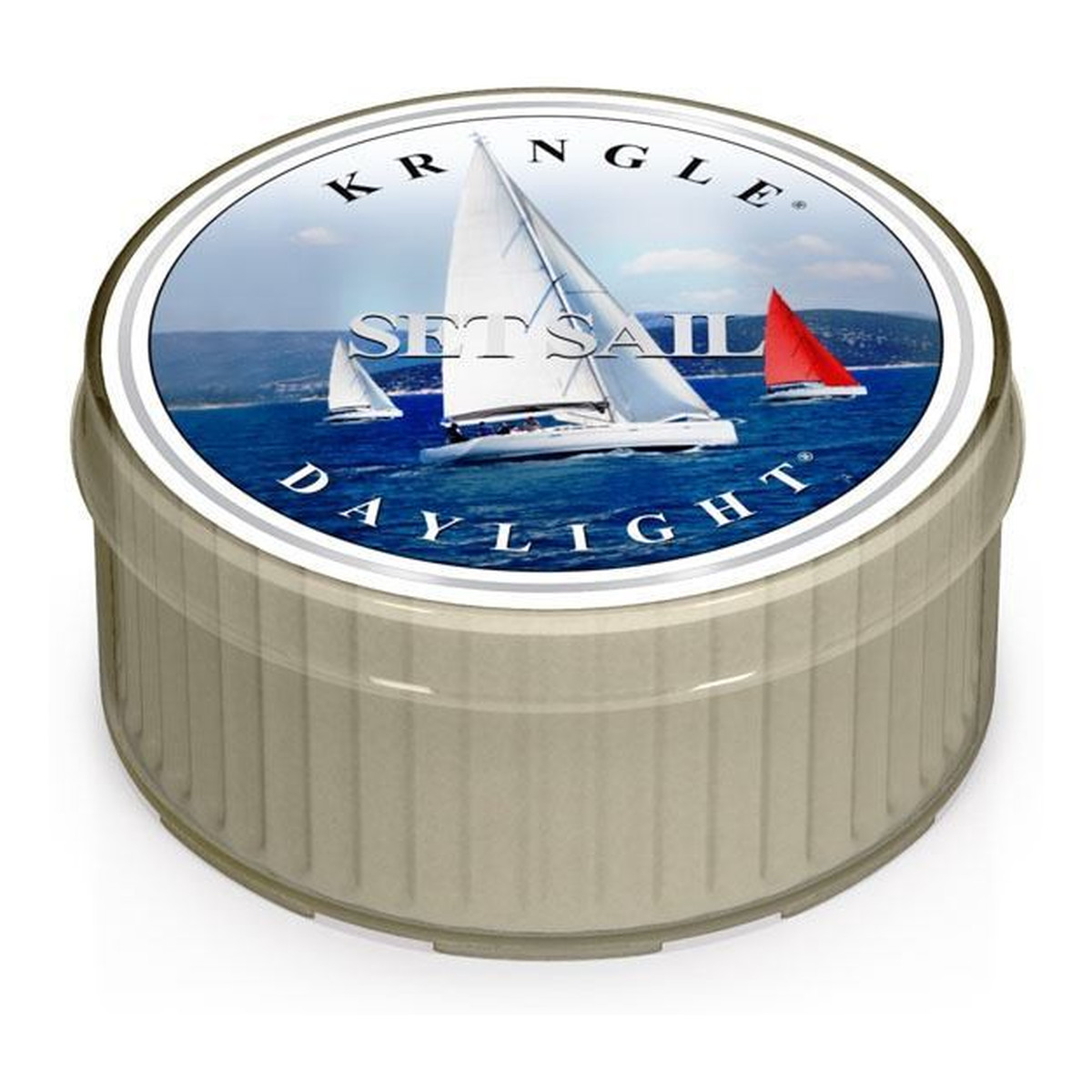 Kringle Candle Coloured Daylight Set Sail Świeczka Zapachowa Żagiel Na Morzu 52g