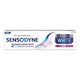 Clinical white stain protector wybielająca pasta do zębów