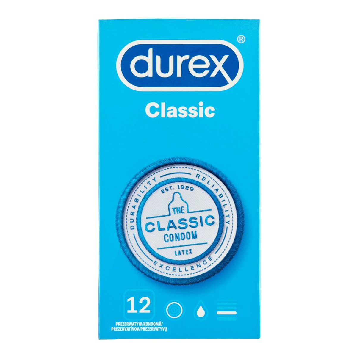 Durex Classic Prezerwatywy 12szt.