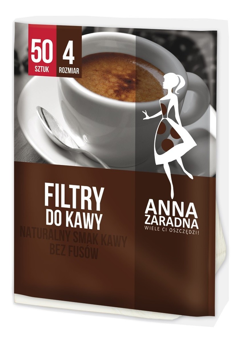 Filtry do kawy rozmiar 4 - 50szt