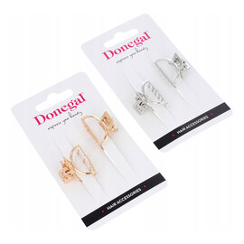 Mini klamerki do włosów (FA-5702) - 2 sztuki