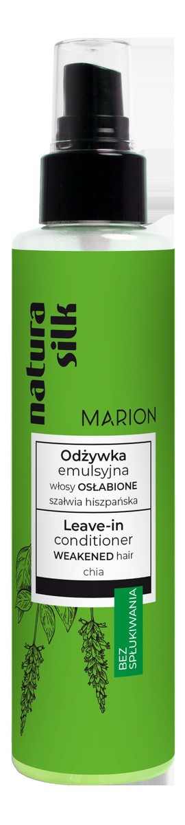 Natura silk odżywka emulsyjna bez spłukiwania włosy osłabione