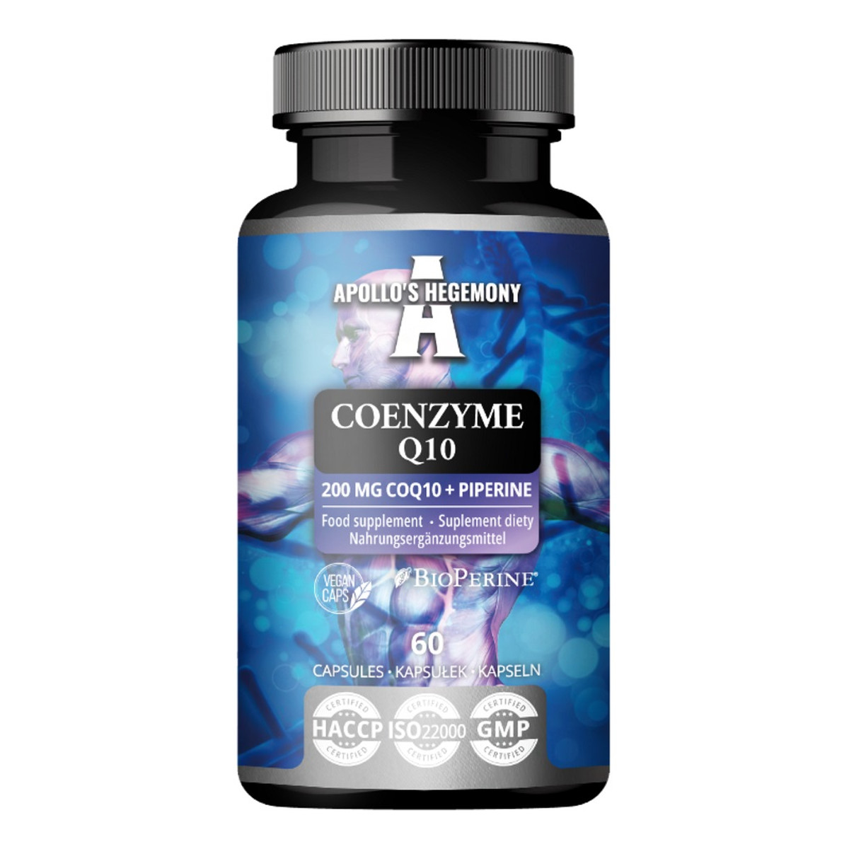 Apollo's Hegemony Coenzyme Q10 suplement diety 60 Kapsułek