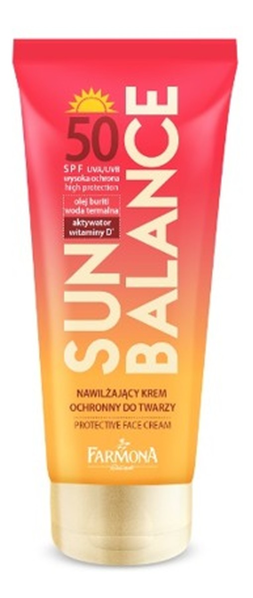 Krem ochronny nawilżający do twarzy SPF50