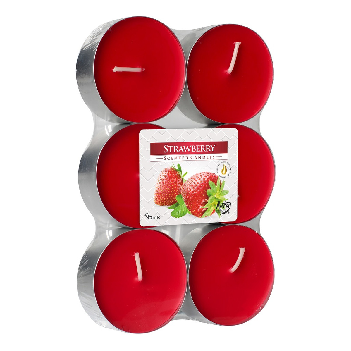 Bispol Podgrzewacze zapachowe maxi strawberry 6szt.