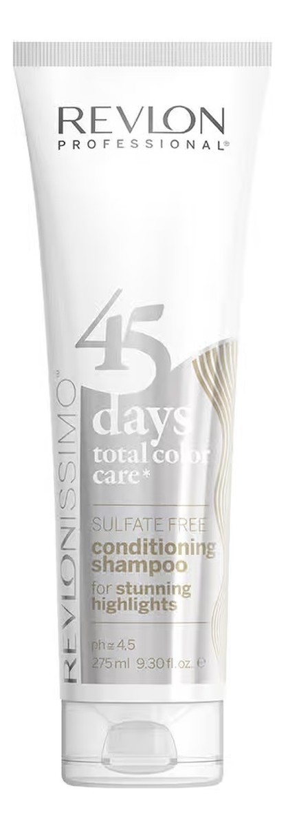 Revlonissimo 45 days conditioning shampoo szampon i odżywka podtrzymująca kolor stunning highlights
