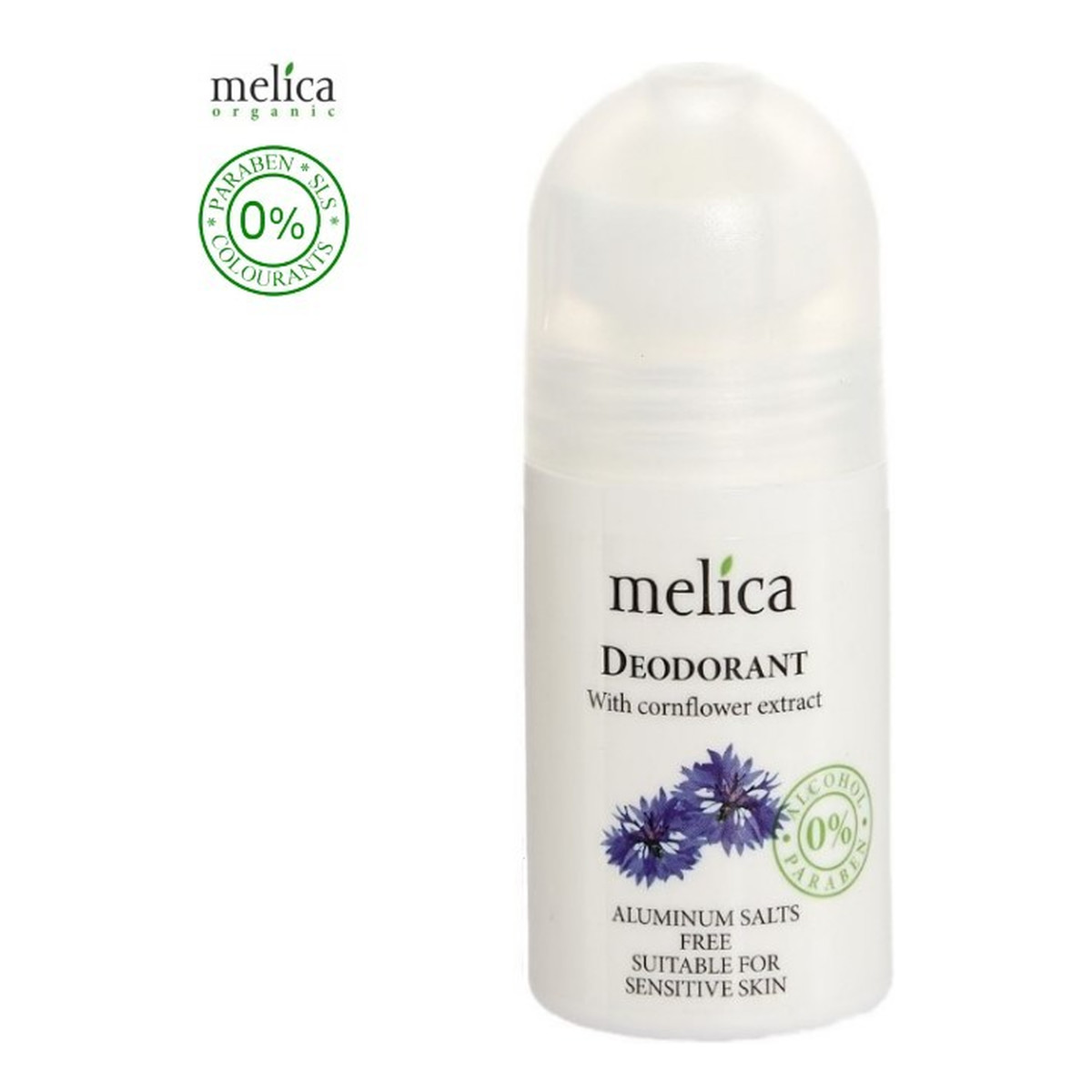 Melica Organic Dezodorant roll on z ekstraktem z bławatka 50ml
