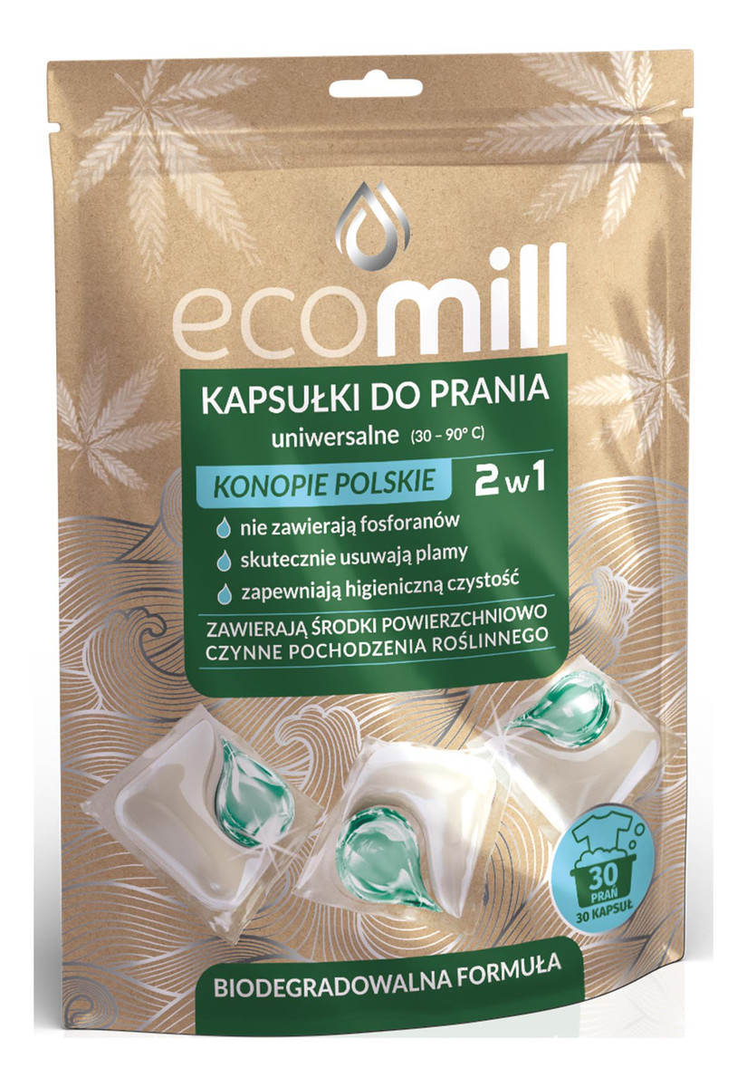 4in1 Uniwersalne Kapsułki do Prania Konopie Polskie 30 Sztuk
