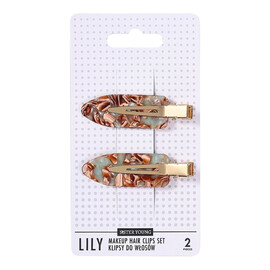 Lily klipsy do włosów do makijażu green coffee 2szt