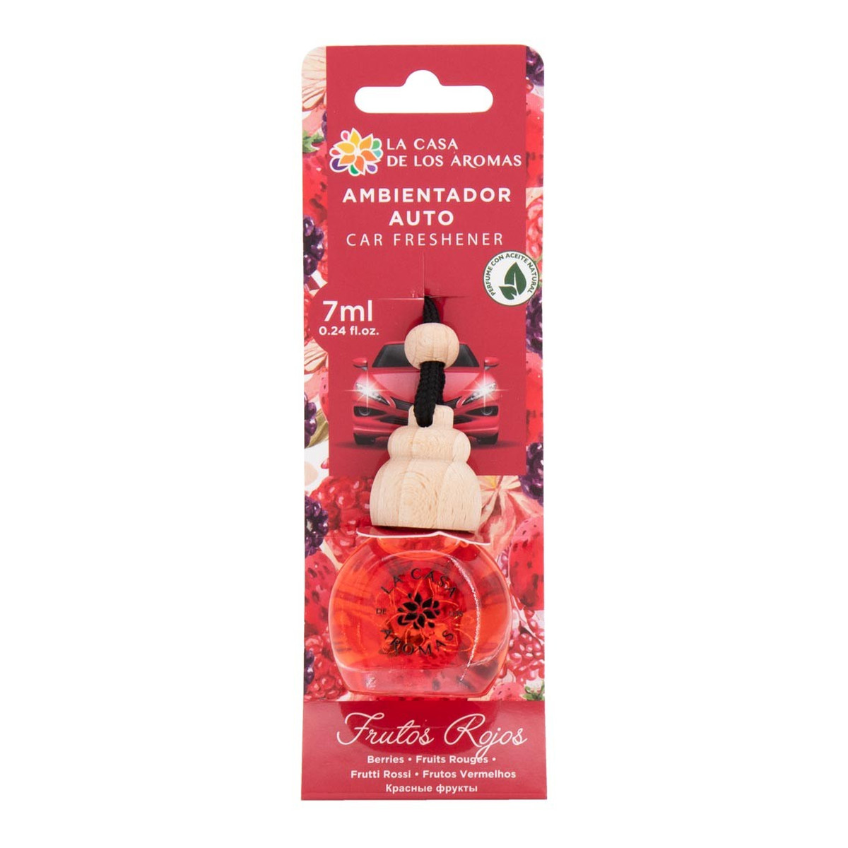 La Casa De Los Aromas Car freshener odświeżacz do samochodu czerwone owoce 7ml