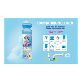 Foaming Drain Cleaner Pianka do udrażniania i oczyszczania odpływów