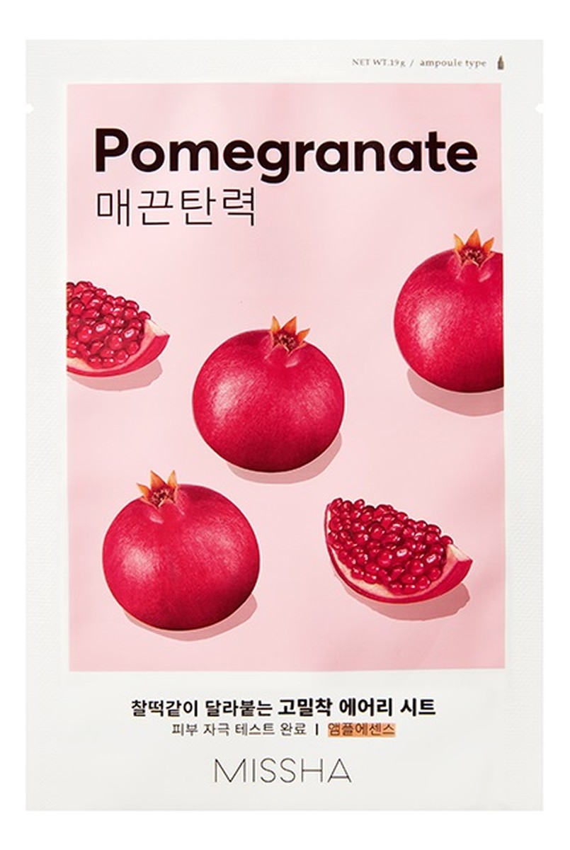 ujędrniająca maseczka w płachcie z ekstraktem z granatu pomegranate