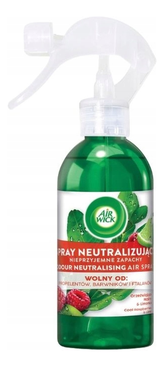Spray neutralizujący nieprzyjemne zapachy Orzeźwiające Maliny & Limonka