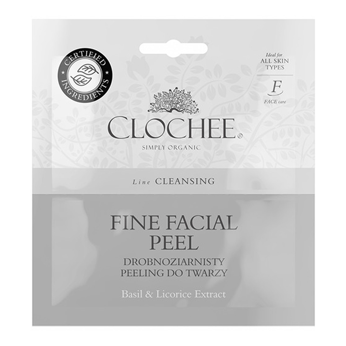 Clochee Fine Facial Peel Drobnoziarnisty peeling do twarzy Basil & Licorice Extract 2x6ml 12ml