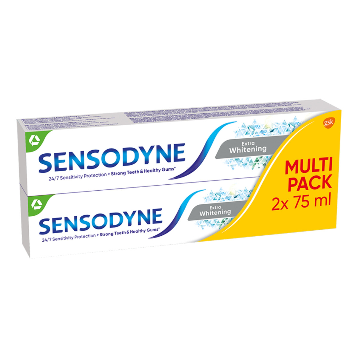 Sensodyne Extra whitening toothpaste pasta do zębów 2x 75ml