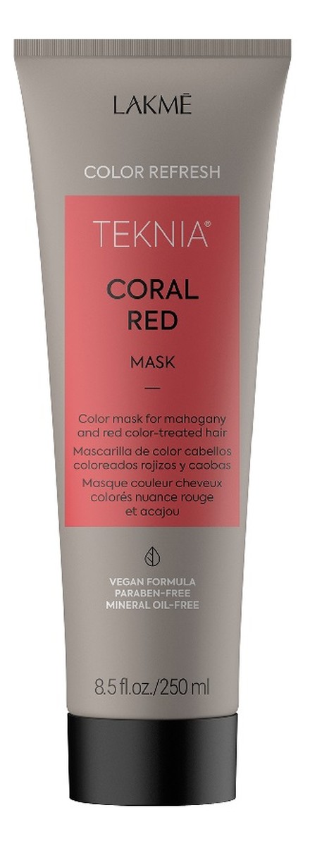 Teknia coral red mask refresh maska odświeżająca kolor do włosów rudych i mahoniowych