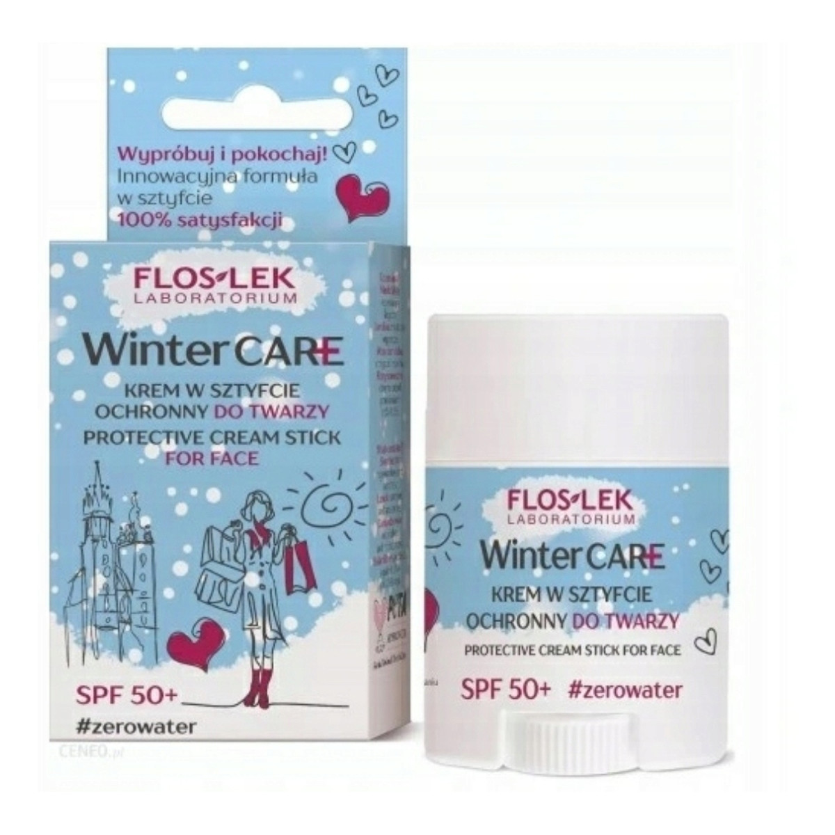 FlosLek Winter Care Krem w sztyfcie ochronny do twarzy SPF 50+ 24g