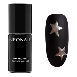 Top frosted powder nail art top hybrydowy