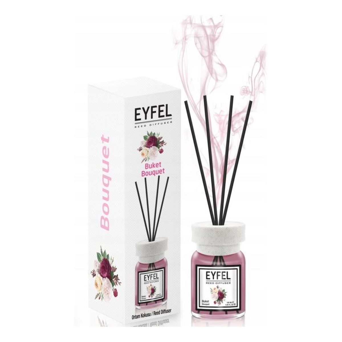Eyfel Dyfuzor zapachowy z patyczkami Bukiet Kwiatów 120ml