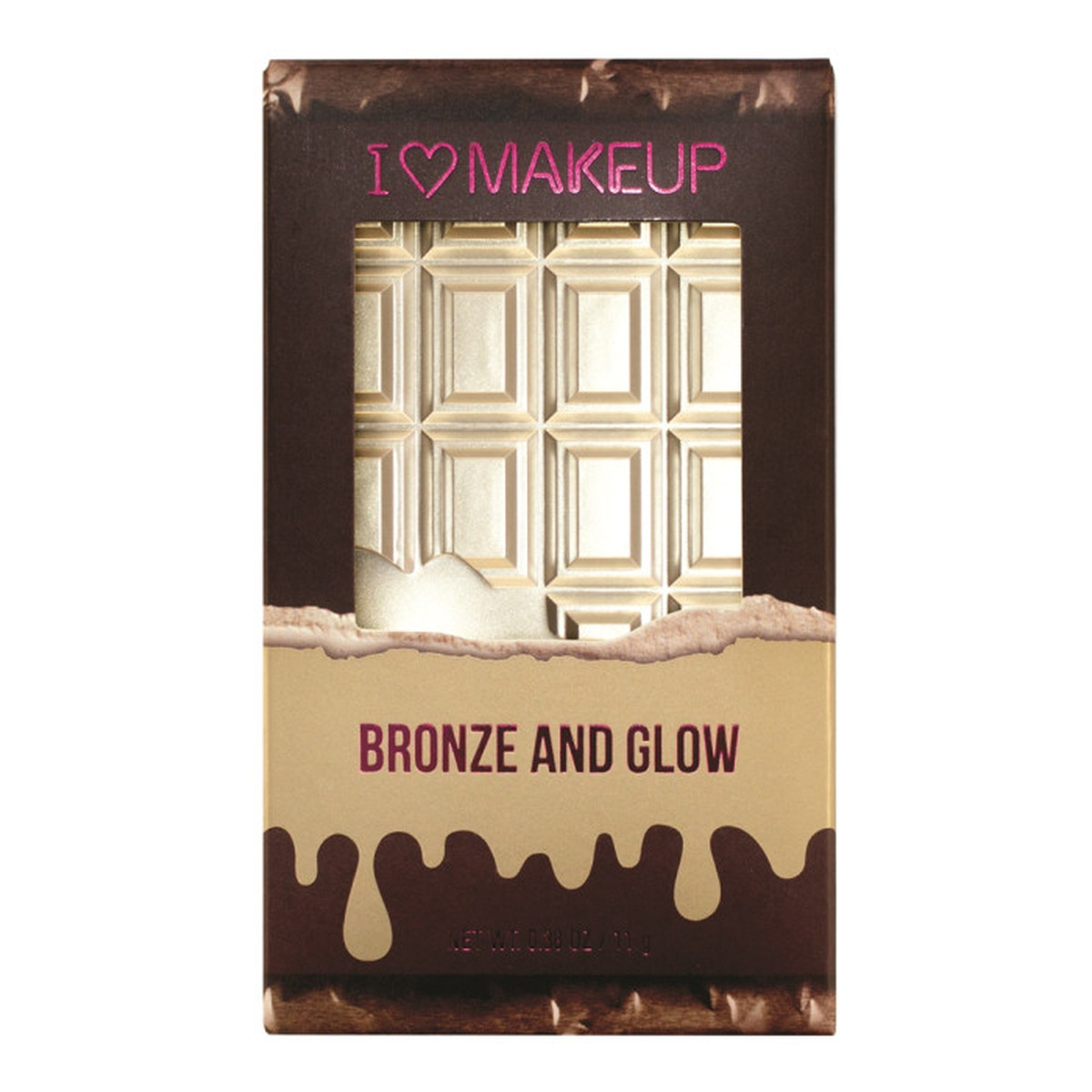 Makeup Revolution I Heart Makeup Chocolate Bronze & Glow Paletka Do Konturowania Twarzy 11g