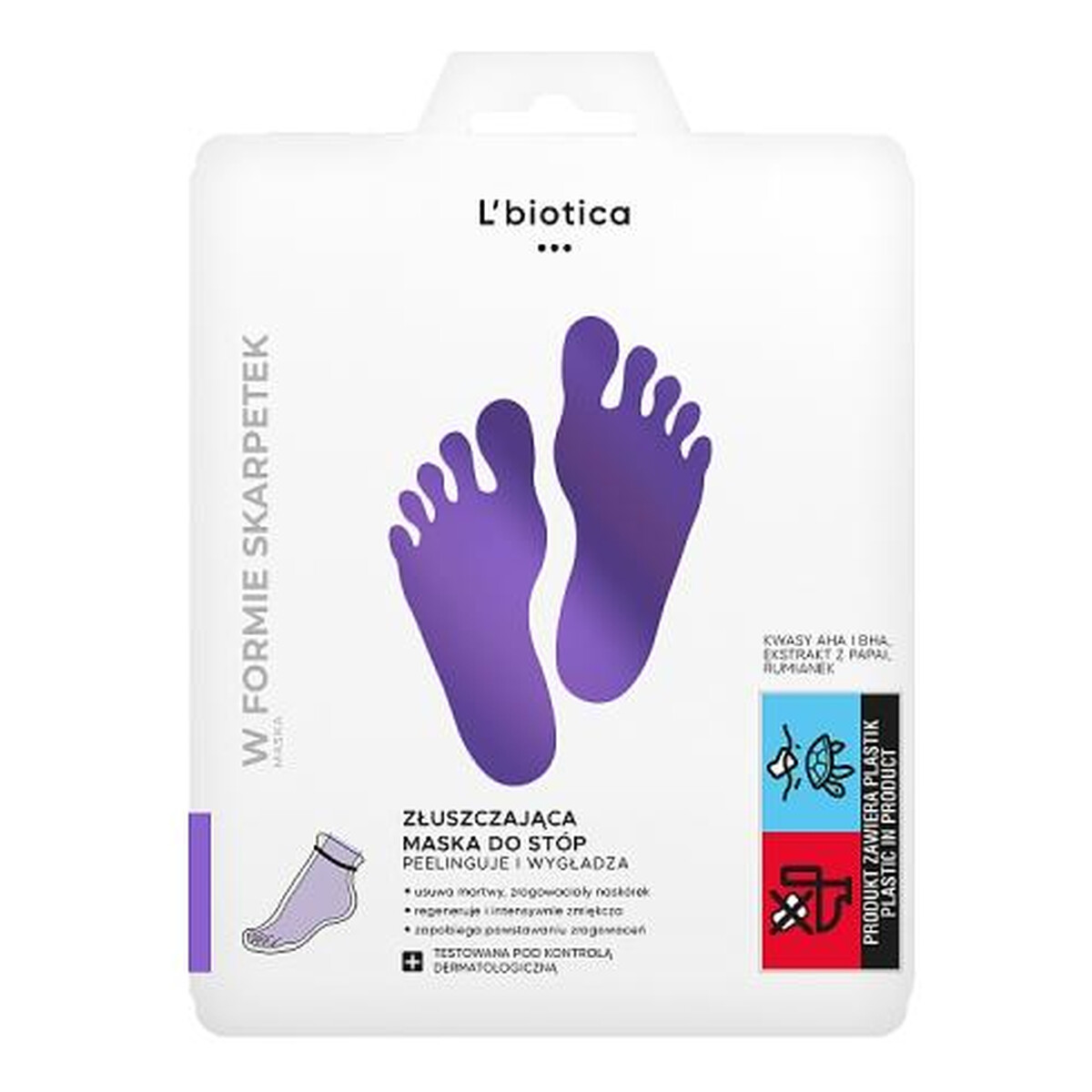 L'biotica / Biovax Maska Złuszczająca do stóp skarpetki 40ml