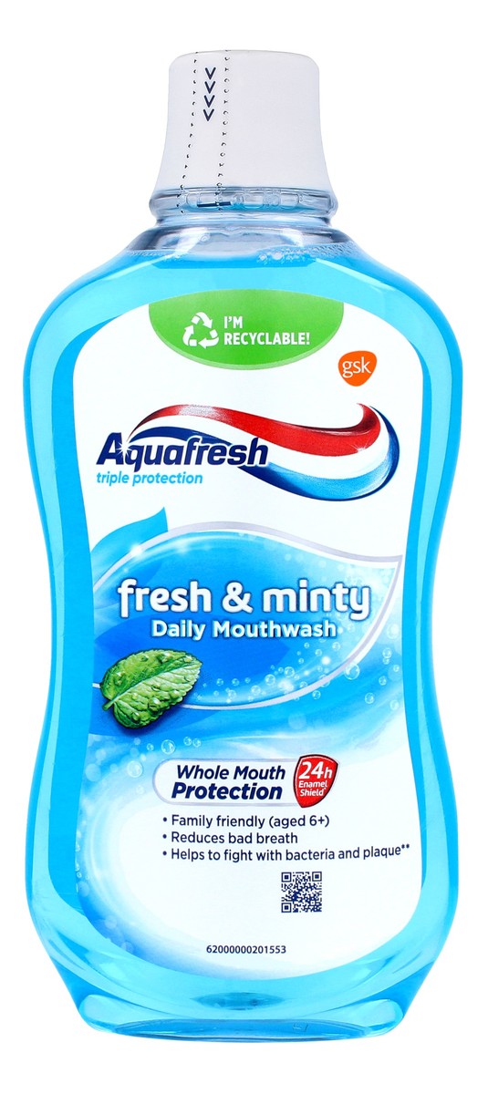 Aquafresh płyn fresh & minty